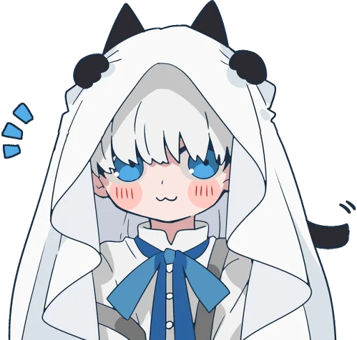 Стикер Ghost and black cat :: @line_stickers - 6