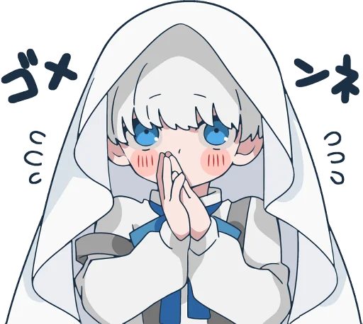 Стикер Ghost and black cat :: @line_stickers - 2