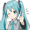 HATSUNE MIKU Pom Ver. :: @line_stickers - аниме