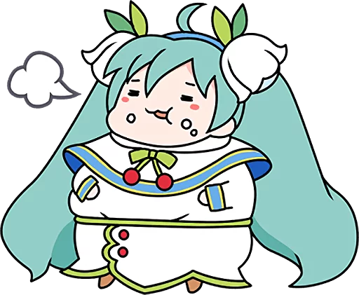 Sticker LINE_Hatsune_Miku_SNOW - 1