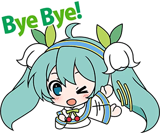 Sticker LINE_Hatsune_Miku_SNOW - 1