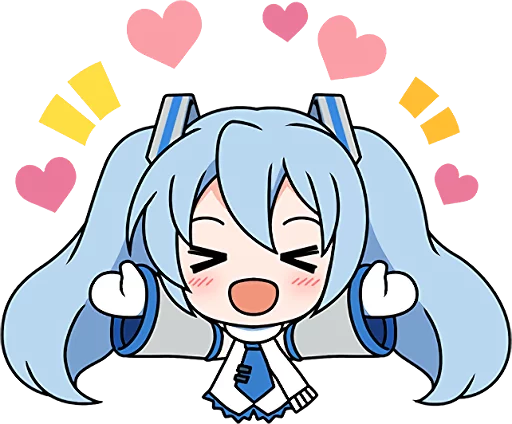 Hatsune Miku SNOW MIKU Collection :: @line_stickers - 