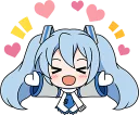 Стикер Hatsune Miku SNOW MIKU Collection :: @line_stickers - 0