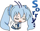 Стикер Hatsune Miku SNOW MIKU Collection :: @line_stickers - 4