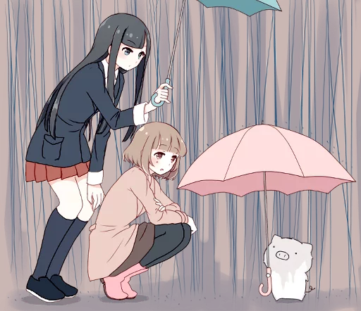 anime cartoon umbrella