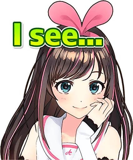 Стикер LINE_Kizuna_AI_ENG - 1
