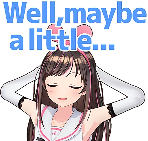 Стикер LINE_Kizuna_AI_ENG - 1