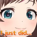 Стикер Kizuna AI Stickers :: @line_stickers - 1