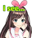 Стикер Kizuna AI Stickers :: @line_stickers - 11