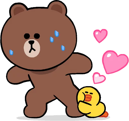 Стикер LINE_LINEChars_CuteAndSoft - 1