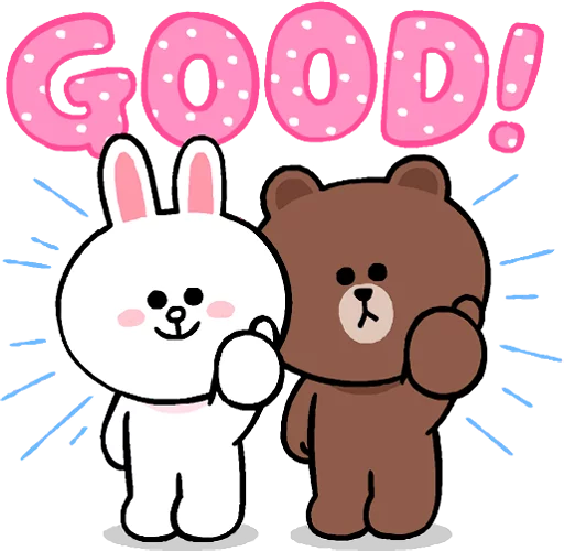 Стикер LINE_LINEChars_CuteAndSoft - 1