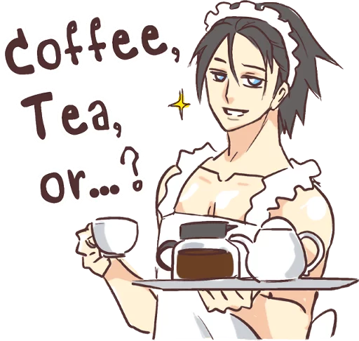 Man Maid (not a butler) ENG :: @line_stickers - иллюстрация
