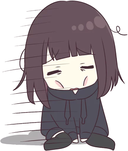Sticker Menhera-chan. SD ENG :: @line_stickers - 11