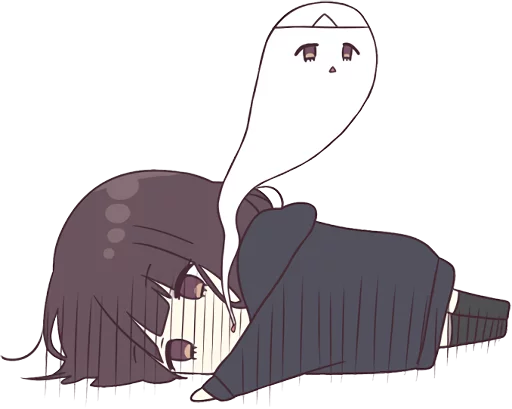 Sticker Menhera-chan. SD ENG :: @line_stickers - 9