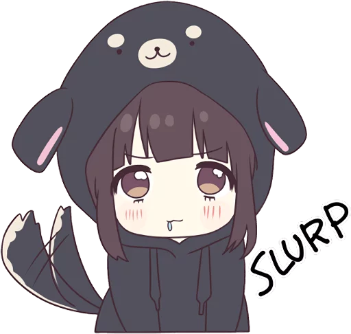 Sticker Menhera-chan. SD ENG :: @line_stickers - 8
