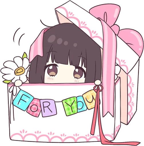 Sticker Menhera-chan. SD ENG :: @line_stickers - 5