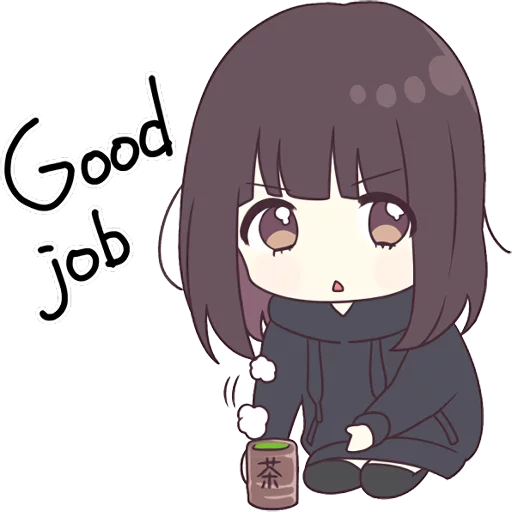 Sticker Menhera-chan. SD ENG :: @line_stickers - 4