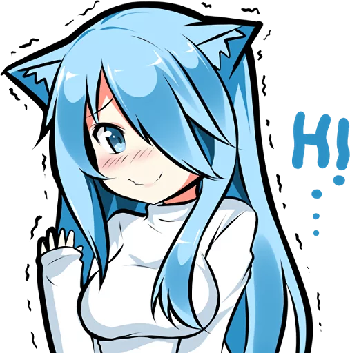 Muki very shy cat :: @line_stickers - 