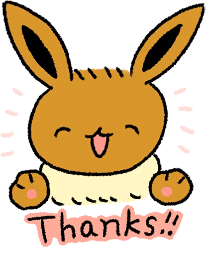 Pokémon: Eevee Stickers :: @line_stickers - 