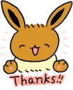 Sticker Pokémon: Eevee Stickers :: @line_stickers - 0