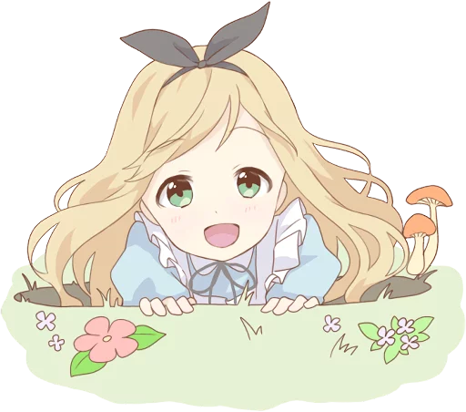 Pom's Alice Darkness ENG :: @line_stickers - аниме