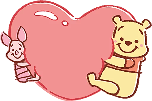 Sticker Pooh and Piglet (Lovely) :: @line_stickers - 10