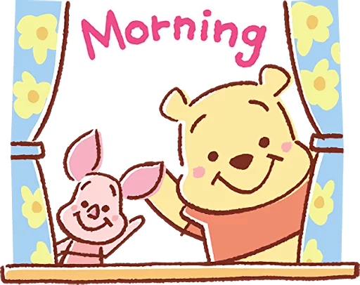Sticker Pooh and Piglet (Lovely) :: @line_stickers - 6