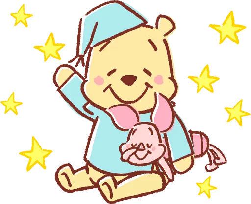 Sticker Pooh and Piglet (Lovely) :: @line_stickers - 4