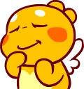 Sticker QooBee Agapi :: @line_stickers - 1