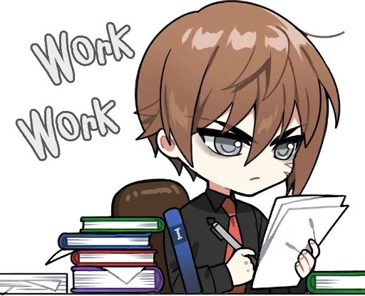 Стикер Roy & Sawaii -School Love- :: @line_stickers - 11