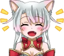 Shiro - White neko :: @line_stickers - аниме