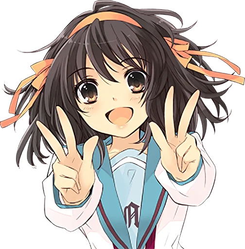 The Melancholy of Haruhi Suzumiya :: @line_stickers - 