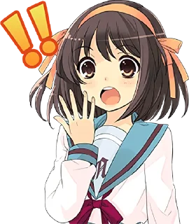 Sticker The Melancholy of Haruhi Suzumiya :: @line_stickers - 2