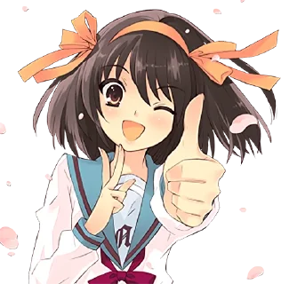 Sticker The Melancholy of Haruhi Suzumiya :: @line_stickers - 7