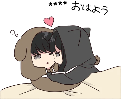 Yurudara-chan. & Yurudara-kun. 2 :: @line_stickers - иллюстрация