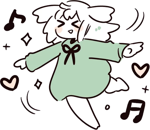 Стикер fuwafuwa na onnanoko :: @line_stickers - 11