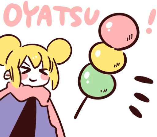 Стикер fuwafuwa na onnanoko :: @line_stickers - 6