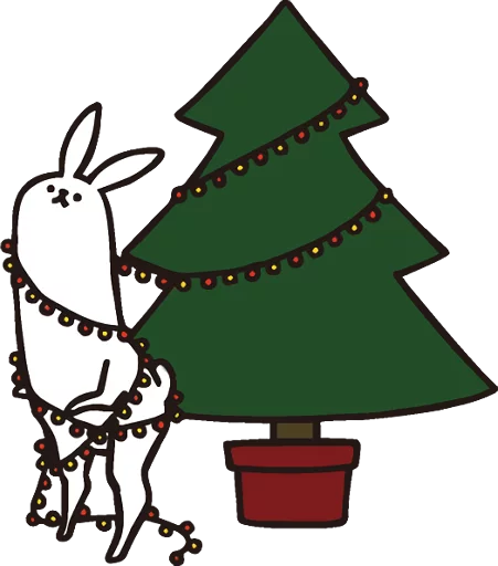 рождество Елку животное