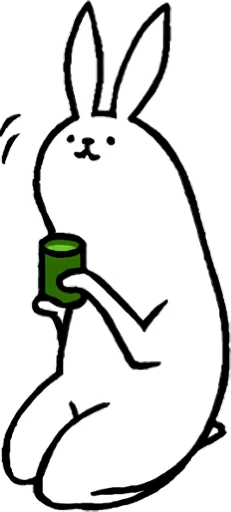 рисование кролик эскиз