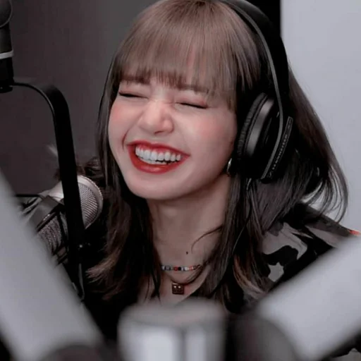 human face headphones person