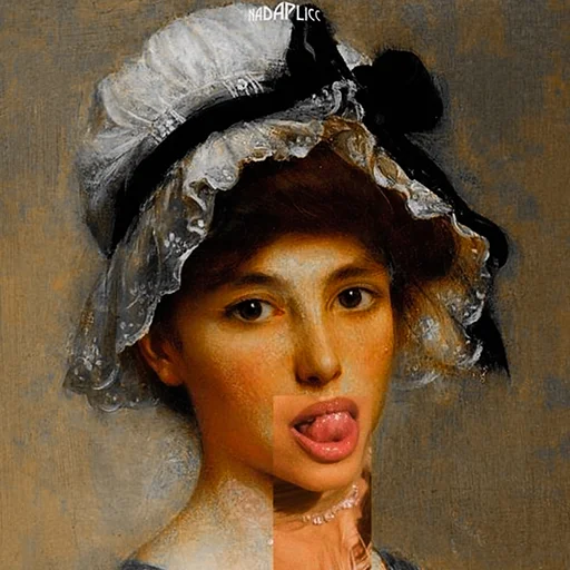 human face fashion accessory painting