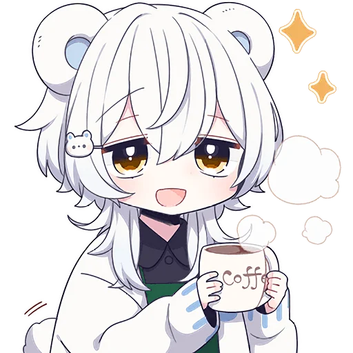 Стикер LOVELY_POLAR_BEAR_BOY_NYASTICKS - 1