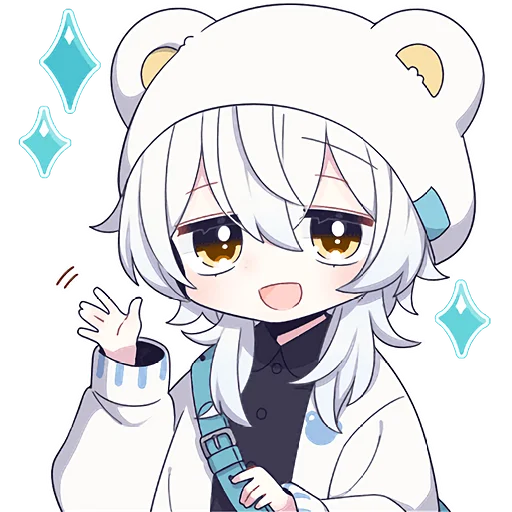 Sticker LOVELY_POLAR_BEAR_BOY_NYASTICKS - 1