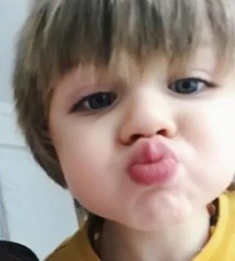 person toddler cheek