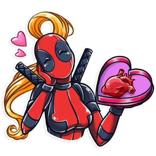 Sticker Lady Deadpool - 10