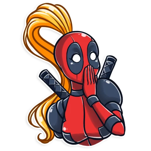 Sticker Lady Deadpool - 8