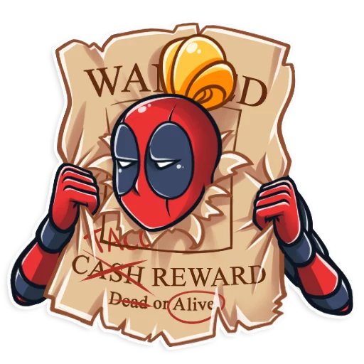 Sticker Lady Deadpool - 7