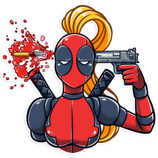 Sticker Lady Deadpool - 6