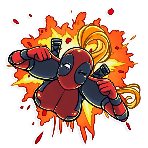Sticker Lady Deadpool - 4