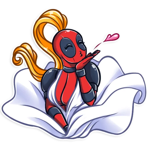 Sticker Lady Deadpool - 3